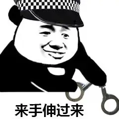 当场逮捕表情包我认罪表情包