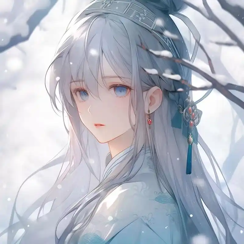 我与飘雪一同来见你‖清冷古风女生头像