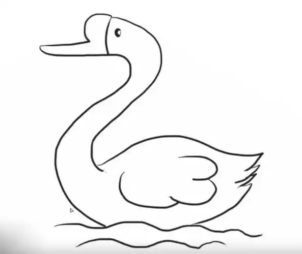 大白鹅简笔画图片大全 大白鹅简笔画图片大全可爱图片