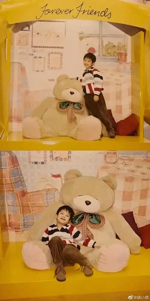 明星的可爱童年照大赏#王嘉尔童年照小合集~各种服装造型和pose花式