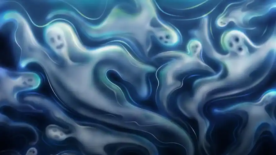 万圣节幽灵骷髅主题恐怖阴森桌面壁纸高清