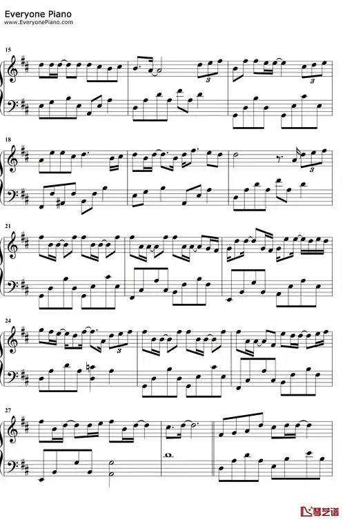 忽而今夏钢琴谱-汪苏泷-忽而今夏同名主题曲2