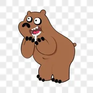 吃西瓜的大狗熊图片