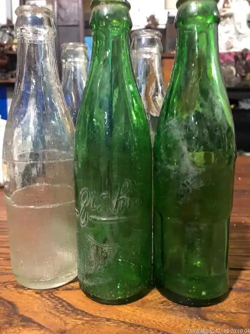 早期老汽水瓶,5个不同-饮料瓶-7788收藏