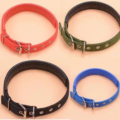 批发高档泡棉尼龙宠物项圈狗狗项圈狗圈颈圈中型犬大型犬狗脖套