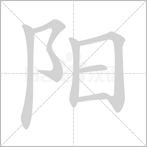 拼 音 yáng部 首阝 笔 画  五 行土 繁 体阳 五 笔bjg