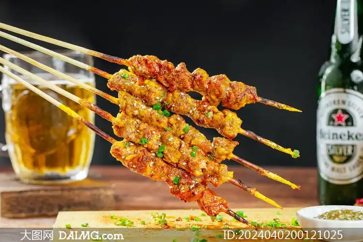 特色美食烤羊肉串摄影图片素材_大图网图片素材