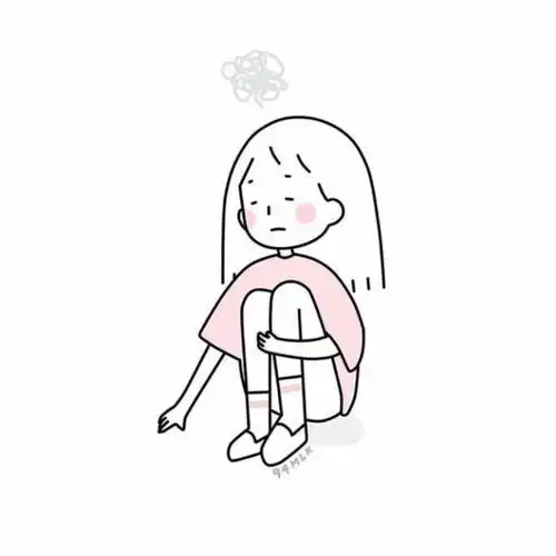 抖音简笔画ins女孩头像