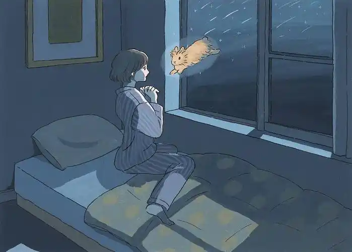 治愈系画风温馨的兔子插画记录平淡生活中的幸福感