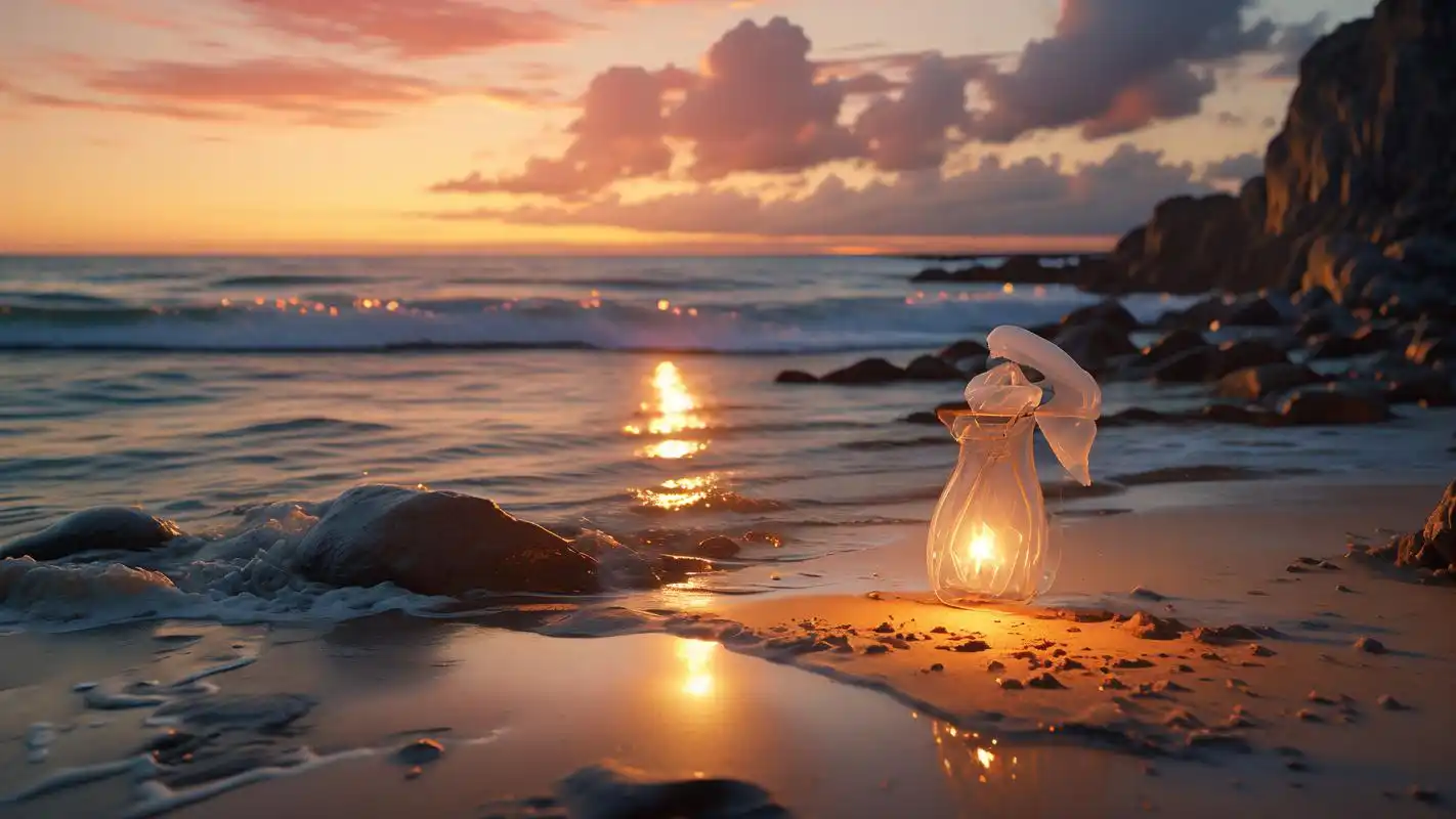 93绝美16:9海边晚霞背景图集锦98