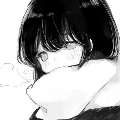 高质量动漫女头黑白图片 高清好看的黑白画女动漫_女生微信头像_头像