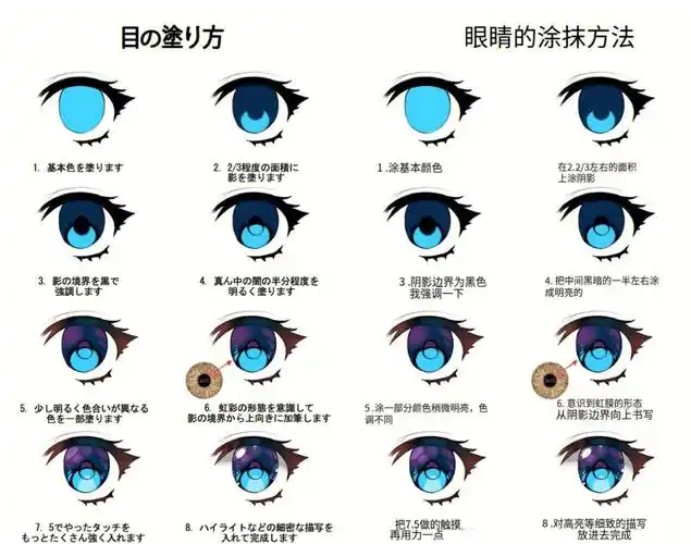 二次元眼睛绘画参考❗怎能错过❓