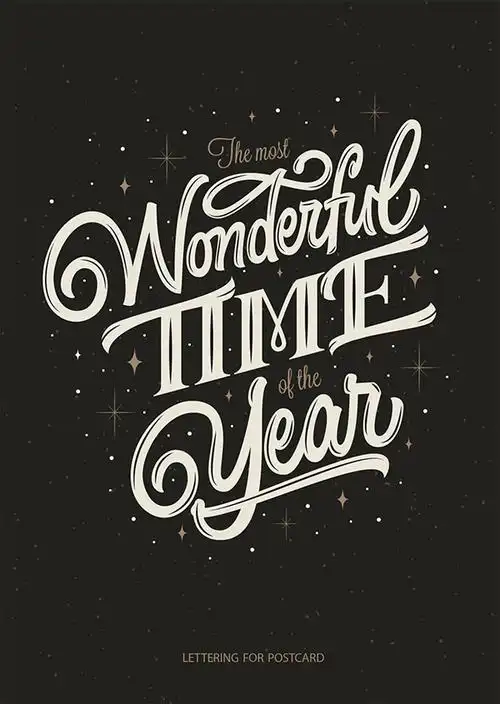 35个英文创意手绘书法字体设计2