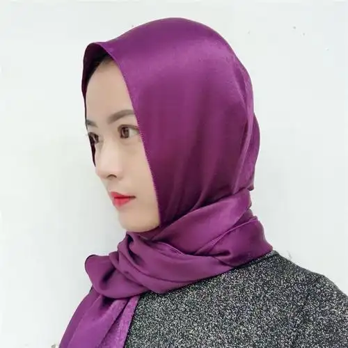 穆斯林头巾 秋冬金丝绒长巾hijab阿拉伯头巾 女 纱巾盖头cy106