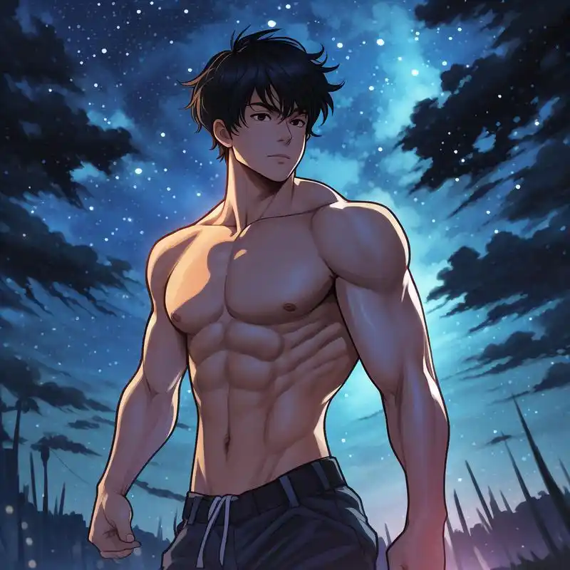 💪漫画风男生头像,秀出腹肌!🔥 想要换个酷炫的头像吗?