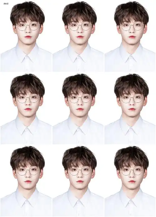 三种底色的伪证件照 part 1@余景天-yjt》调修9p (单图放评论)