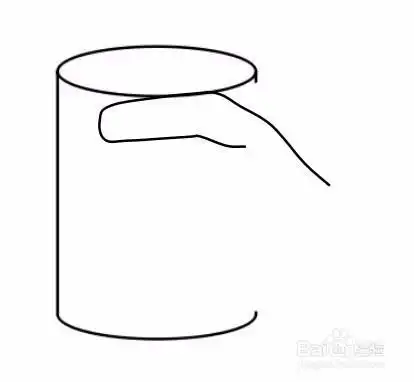 幼儿园双手拿水杯简笔画