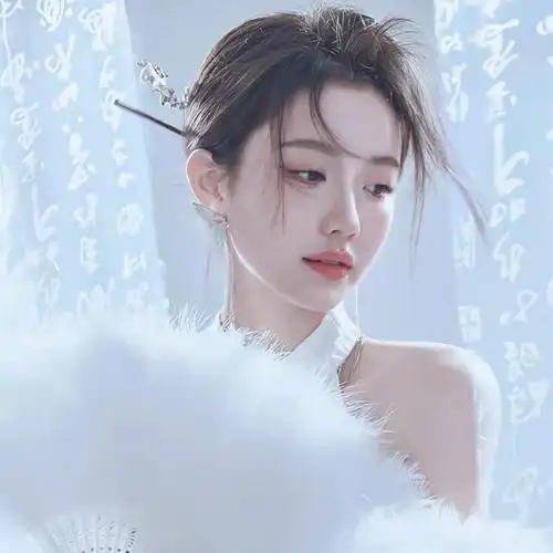 白色系女生头像