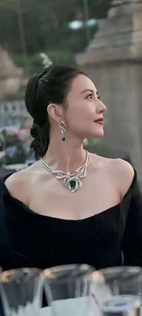 与巴黎chaumet的代言人一样,高圆圆也受邀出席晚宴.