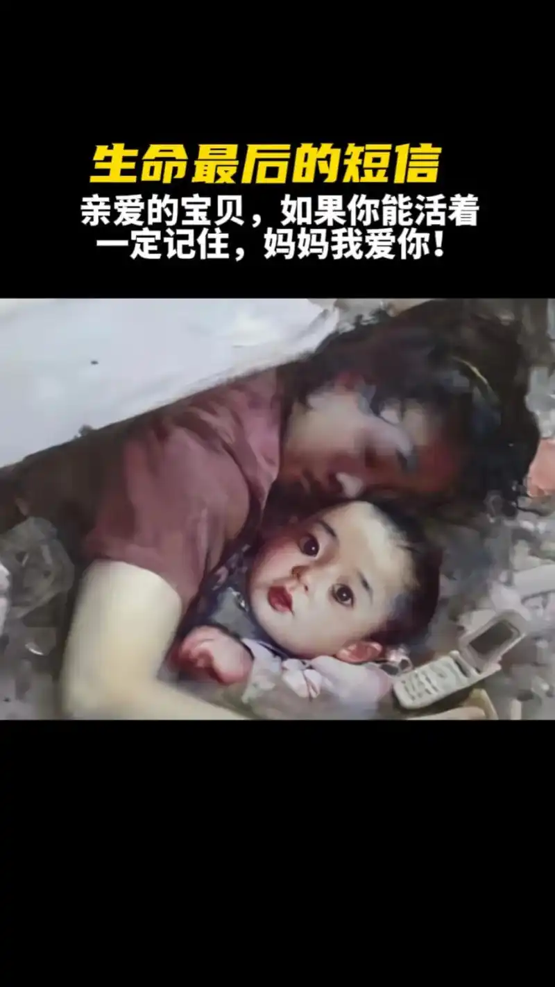 汶川地震中,一位妈妈被压在石板下,她用身体紧紧护住仅有3个月 - 抖音