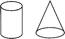 有等底等高的两个小兄弟圆柱和圆锥(如下图),它们的体积分别是多少?