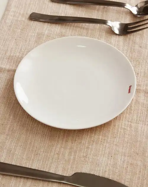 白瓷小号英式餐碟(一套2只)