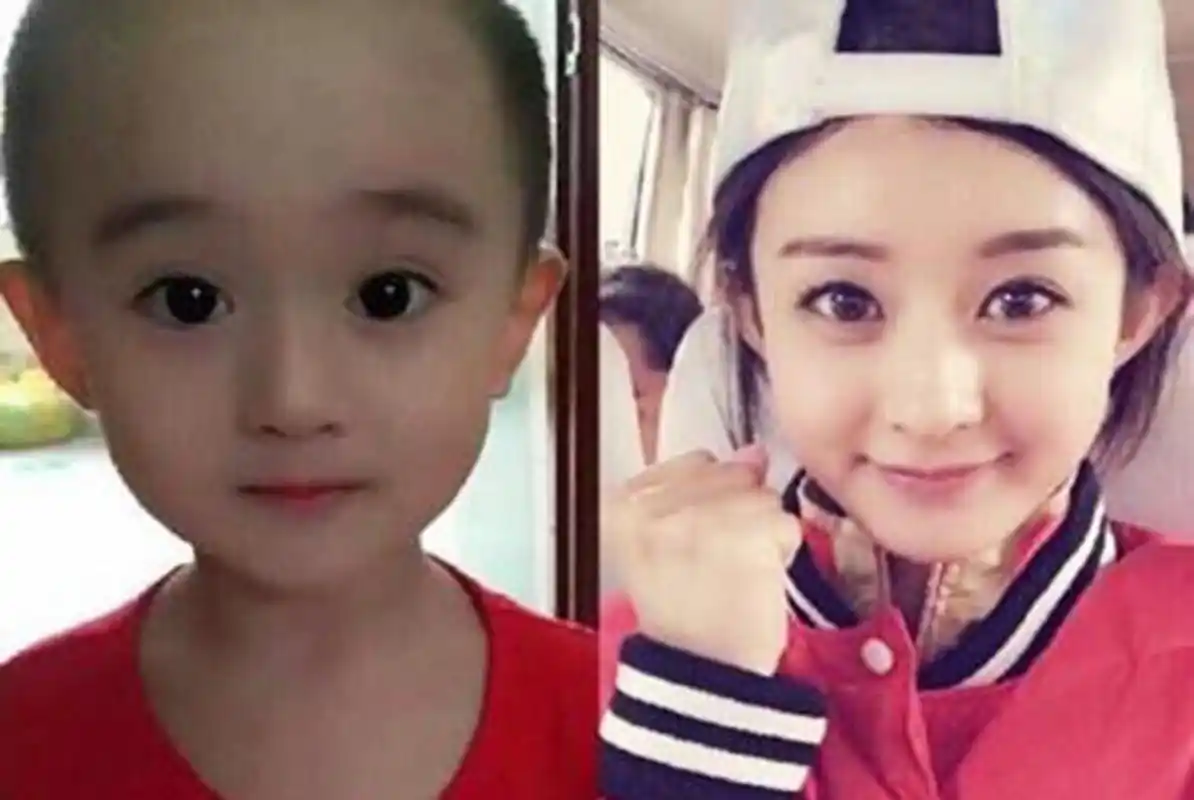 原创 赵丽颖携儿子聚会,爱子正脸首曝光额头像妈妈,基因真的太强大