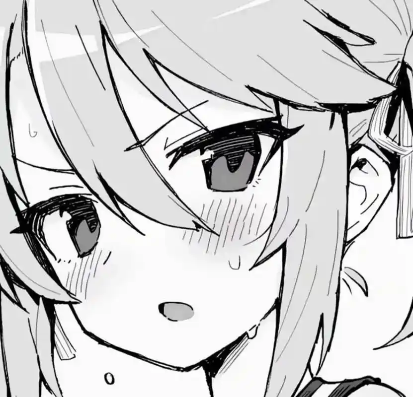 黑白女生动漫头像