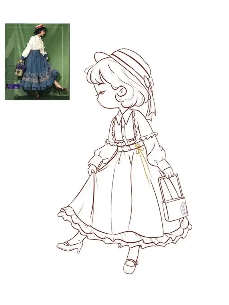 简笔画教程‖女孩.#照片转手绘 #q版人物 #头像分享 #简 - 抖音