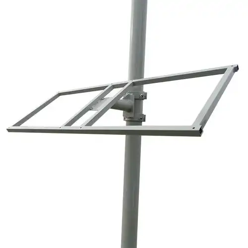 两块太阳能电池板光伏组件抱杆式立杆柱子路灯杆光伏支架