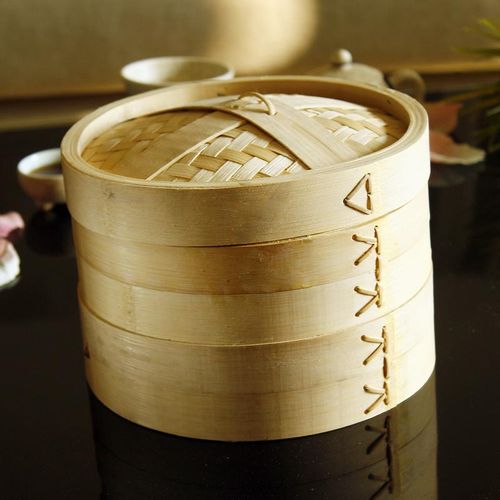 传统竹制蒸笼纯竹制家用蒸笼小笼包加深竹笼屉蒸包子蒸笼