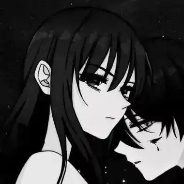 qq情侣头像动漫高冷霸气黑白