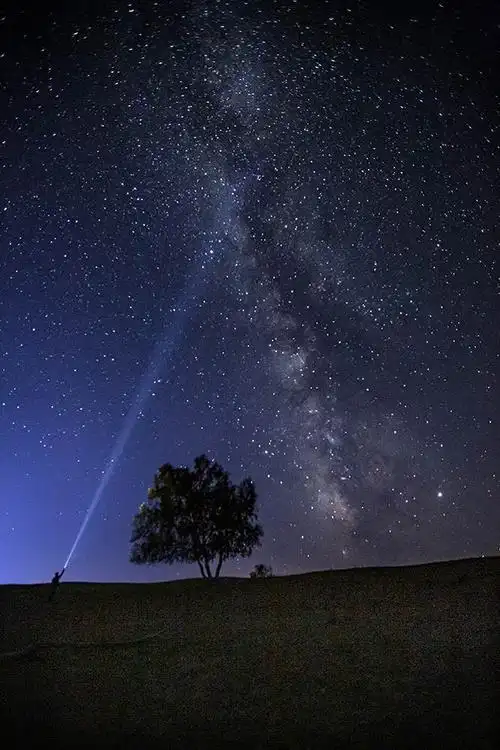 内蒙古坝上茫茫大草原上的星空!