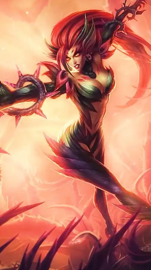 英雄联盟 lol 壁纸 荆棘之兴_婕拉 感受荆棘的拥抱吧!