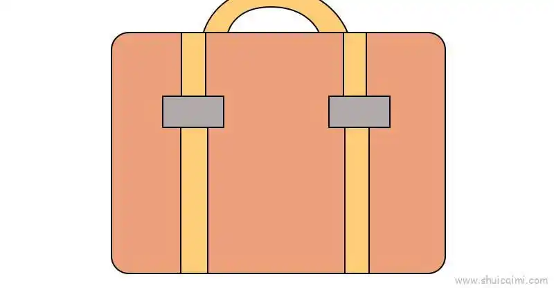手提包儿童画怎么画手提包简笔画顺序