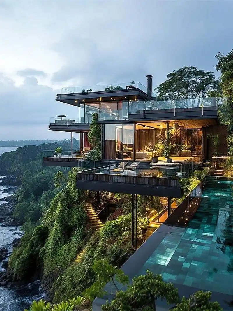 天外来物  这个绿色系森林别墅真的好顶!