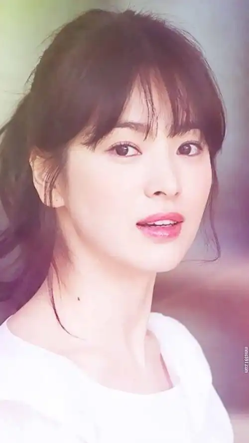 紧身衣显示身材,韩国美女演员宋慧乔手机背景壁纸高清图片集(6)