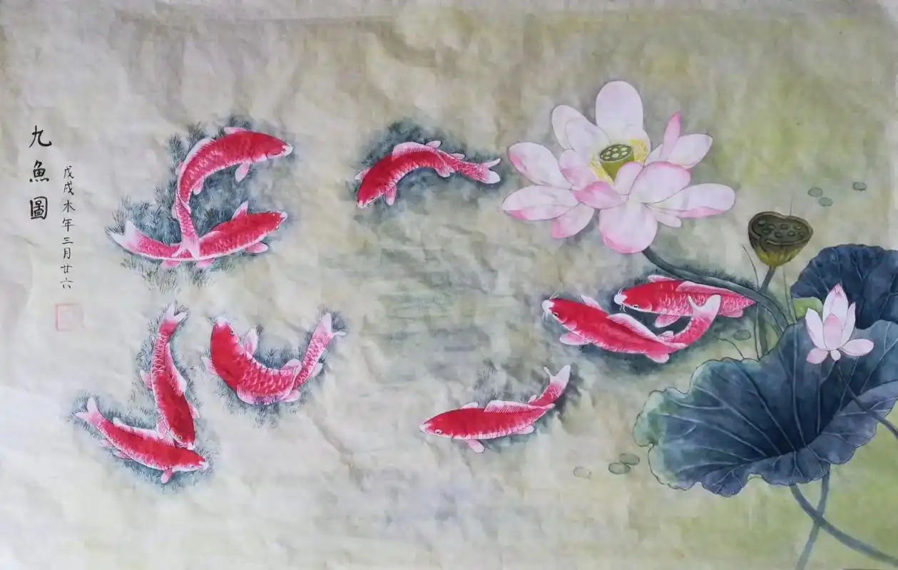 都是九鱼图#转运锦鲤 - 抖音