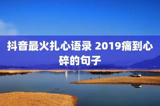 抖音最火扎心语录 2019痛到心碎的句子 - #伤感 - 文字控