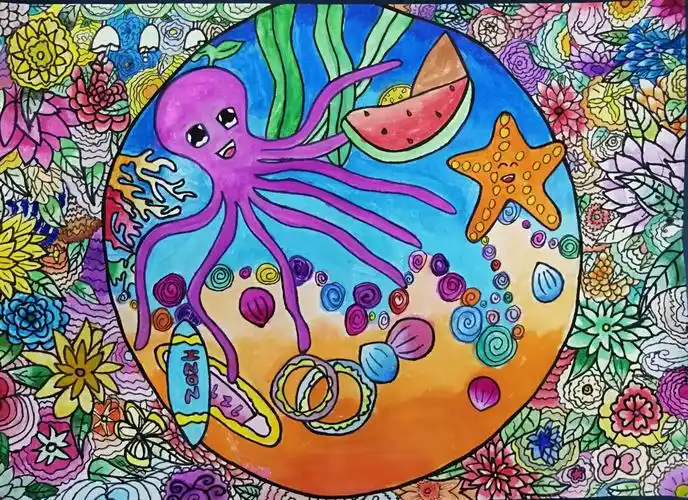 临高县2019年中小学绘画比赛获奖作品展示