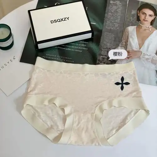 女士冰丝性感三角网红裤无痕蕾丝夏季桔内纯欲内裤莫代尔网纱爆款