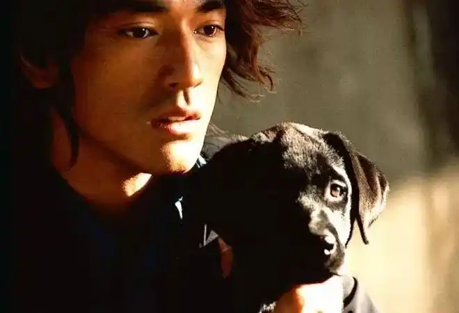 34拍《如果爱》时,金城武和周迅在雪地里对戏.