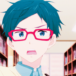 动漫gif少年gif眼镜gif蓝发gif