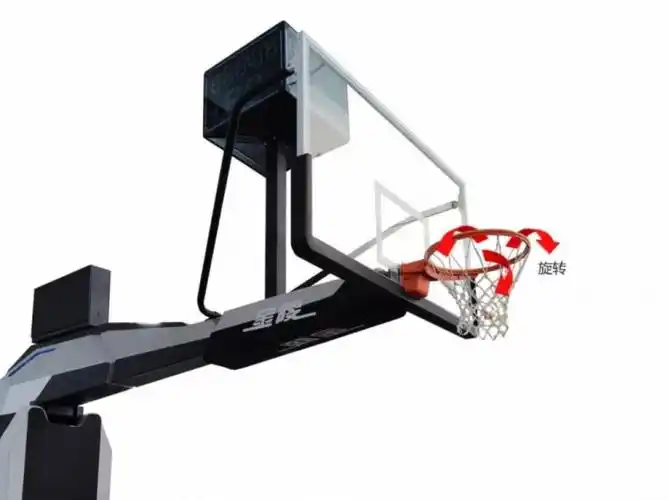 cba官微带您了解20时代又一重要升级全新机甲风格智能篮球架