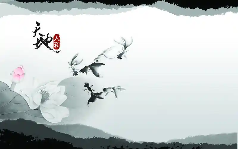 童年的水墨画高清桌面壁纸