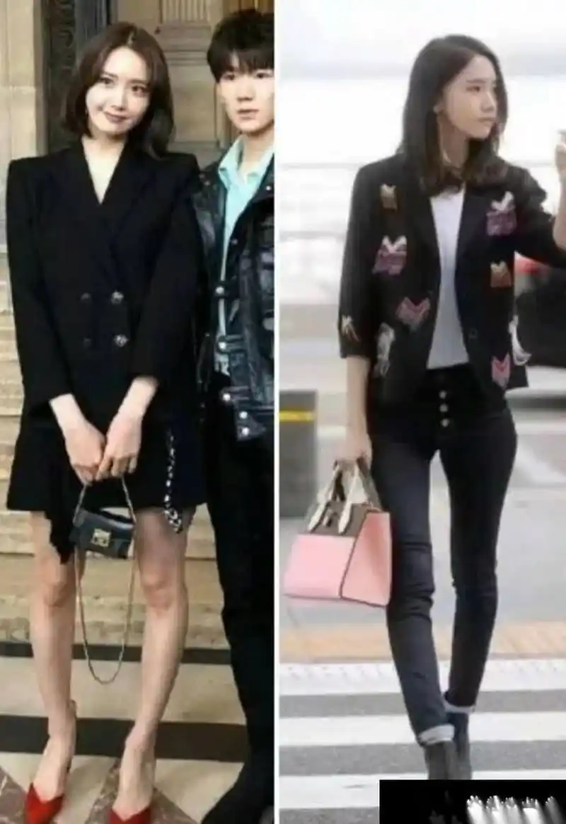 林允儿的腿前后变化