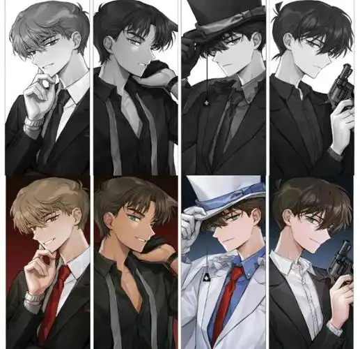 最后一个是隐藏款#名侦探柯南#怪盗基德#工藤新一#黑羽快斗#服部平次