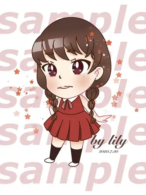 q版全身花季少女