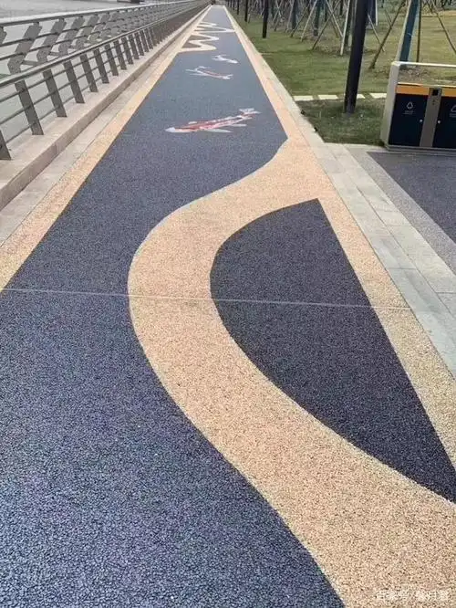 彩色透水混凝土路面