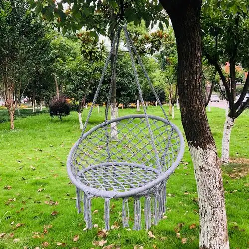 手工编织北欧吊篮抖音网红吊椅阳台流苏秋千室内儿童摇篮椅懒人家